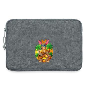 Lunettes de soleil de plage d’été de dessin animé Aardvark drôle - Sacoche pour ordinateur portable 13 pouces - gris chiné - Devant