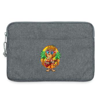 Lustige Pavian Cartoon Sommer Strand Sonnenbrille - Laptoptasche 13" - Grau meliert - Vorne