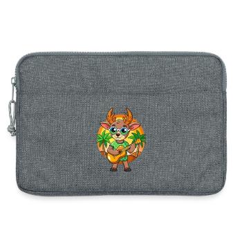 Lustige Antilope Cartoon Sommer Strand Sonnenbrille - Laptoptasche 13" - Grau meliert - Vorne