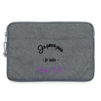 FUTURE MARIEE. EVJF. MARIEE. TEAM. TEAM MARIEE - Sacoche pour ordinateur portable 13 pouces - gris chiné - Devant