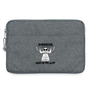 Halloween Bodybuilder Gym Fitness Mind Workout - Sacoche pour ordinateur portable 13 pouces - gris chiné - Devant