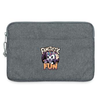 Fangtastischer Spaß - Laptoptasche 13" - Grau meliert - Vorne