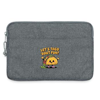 Mettons-nous à taco 'bout fun ! - Sacoche pour ordinateur portable 13 pouces - gris chiné - Devant