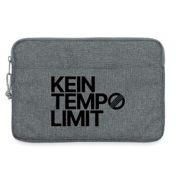 KEIN TEMPOLIMIT - Laptoptasche 13" - Grau meliert - Vorne