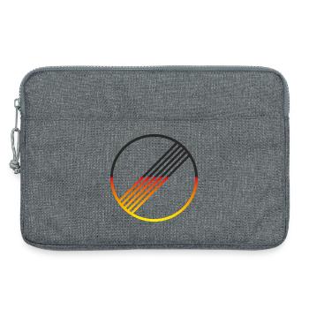 UNBEGRENZT DEUTSCHLAND by Unbegrenzt Apparel - Laptoptasche 13" - Grau meliert - Vorne