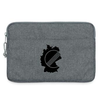 UNBEGRENZT DEUTSCHLAND by Unbegrenzt Apparel - Laptoptasche 13" - Grau meliert - Vorne