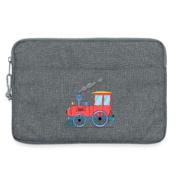 Train pour enfants rose - Sacoche pour ordinateur portable 13 pouces - gris chiné - Devant