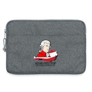 Wolfgang Amadeus Mozart - greatest composer - Laptoptasche 13" - Grau meliert - Vorne