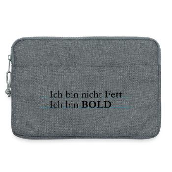 ich bin bold - Laptoptasche 13" - Grau meliert - Vorne