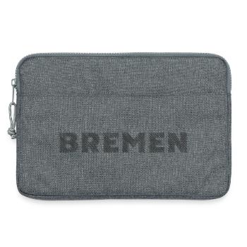 Brême Allemagne Hanséatique Ville Hatching lettrage - Sacoche pour ordinateur portable 13 pouces - gris chiné - Devant