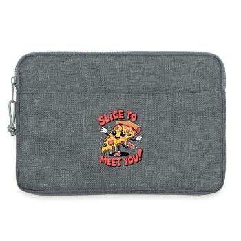 Slice To Meet You! - Laptop bag 13" - heather grey - Front