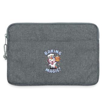 La magie de la pâtisserie ! - Sacoche pour ordinateur portable 13 pouces - gris chiné - Devant