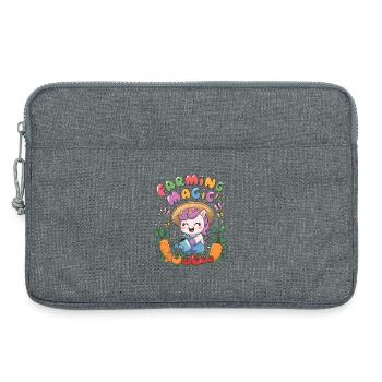 Magie auf dem Bauernhof! - Laptoptasche 13" - Grau meliert - Vorne