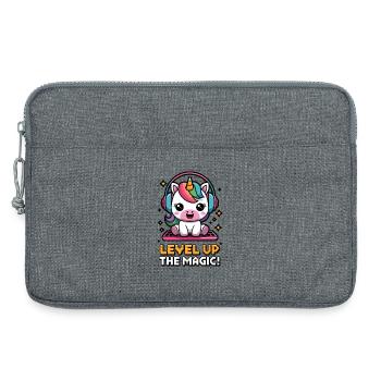 Passez au niveau supérieur de la magie ! - Sacoche pour ordinateur portable 13 pouces - gris chiné - Devant