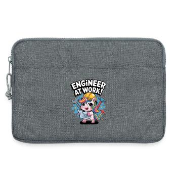 Engineer At Work! - Laptop bag 13" - heather grey - Front
