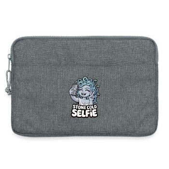 Stone Cold Selfie - Laptop bag 13" - heather grey - Front