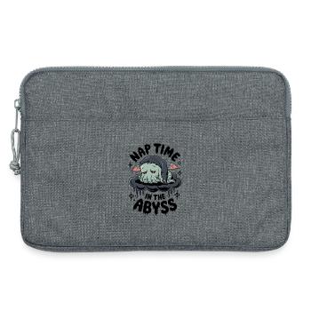 L’heure de la sieste dans l’abîme - Sacoche pour ordinateur portable 13 pouces - gris chiné - Devant