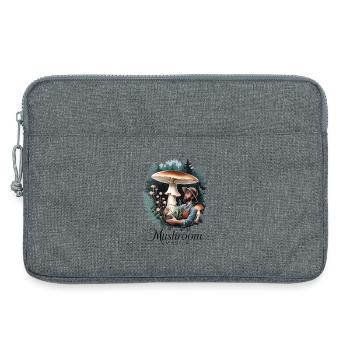 Maître des champignons - Sacoche pour ordinateur portable 13 pouces - gris chiné - Devant