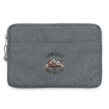 La sciure de bois est des paillettes d’homme - Sacoche pour ordinateur portable 13 pouces - gris chiné - Devant