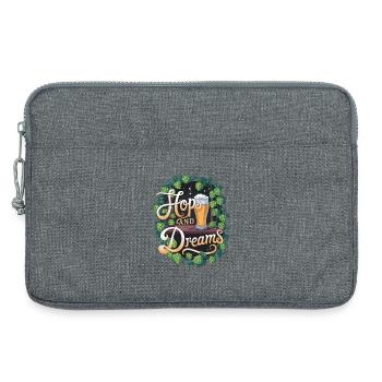 Hops And Dreams - Laptop bag 13" - heather grey - Front