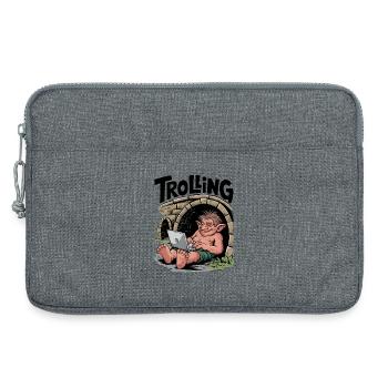 Trolling - Laptop bag 13" - heather grey - Front