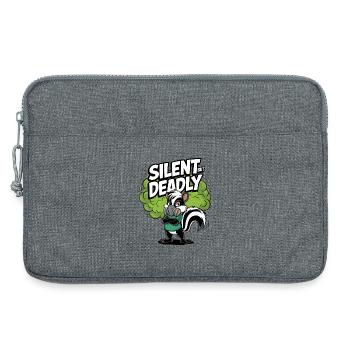 Silent But Deadly - Laptop bag 13" - heather grey - Front