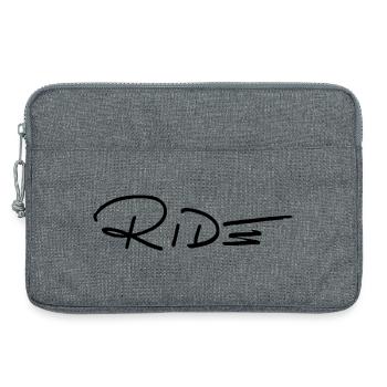 CHEVAUCHER - Sacoche pour ordinateur portable 13 pouces - gris chiné - Devant