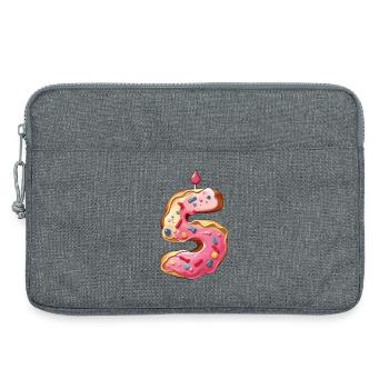 GÂTEAU NUMÉRO 5 SWEET 5ÈME ANNIVERSAIRE - Sacoche pour ordinateur portable 13 pouces - gris chiné - Devant