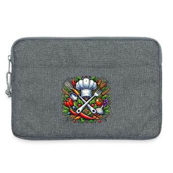 Koch Logo - Sacoche pour ordinateur portable 13 pouces - gris chiné - Devant