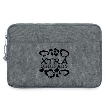 XTRA ORDINARY Abstract - Laptoptasche 13" - Grau meliert - Vorne