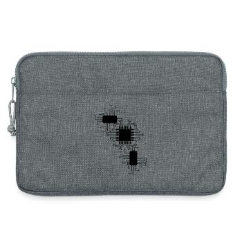 électricien électricien électronique électrique profession tension CPU - Sacoche pour ordinateur portable 13 pouces - gris chiné - Devant