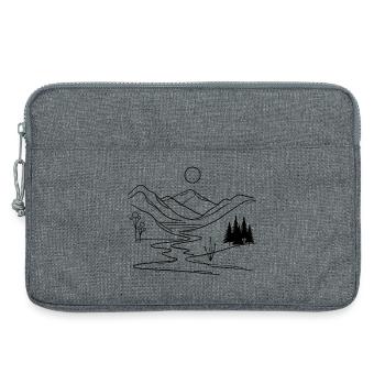Évasion à Mystic Mountain - Sacoche pour ordinateur portable 13 pouces - gris chiné - Devant