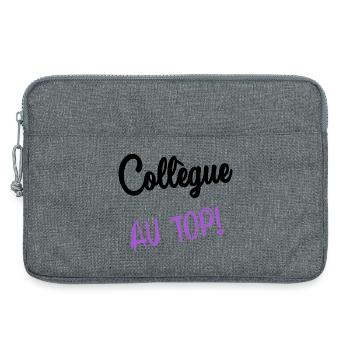 RETRAITE. RETRAITE. RETRAITEE. BONNE RETRAITE - Sacoche pour ordinateur portable 13 pouces - gris chiné - Devant