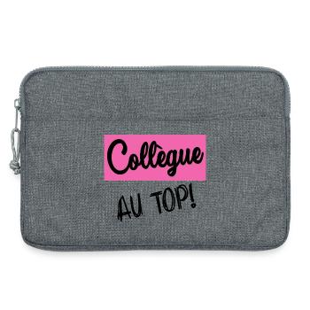 RETRAITE. RETRAITE. RETRAITEE. BONNE RETRAITE - Sacoche pour ordinateur portable 13 pouces - gris chiné - Devant