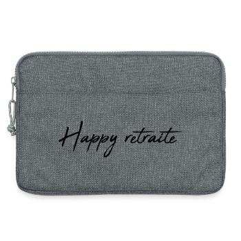 RETRAITE. RETRAITE. RETRAITEE. RETRAITE - Sacoche pour ordinateur portable 13 pouces - gris chiné - Devant