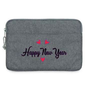 BONNE ANNEE. SAINT SYLVESTRE. MEILLEURS VOEUX - Sacoche pour ordinateur portable 13 pouces - gris chiné - Devant