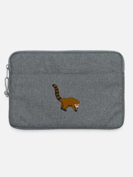 Nasenbär - Laptoptasche 13" - Grau meliert