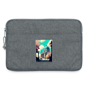 Berlin Deutschland Vintage Reiseposter WPA Souvenir - Laptoptasche 13" - Grau meliert - Vorne