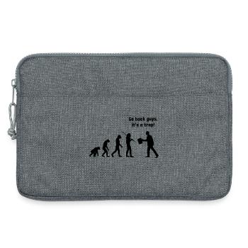 Evolution - Geh zurück, es ist eine Falle - Laptoptasche 13" - Grau meliert - Vorne