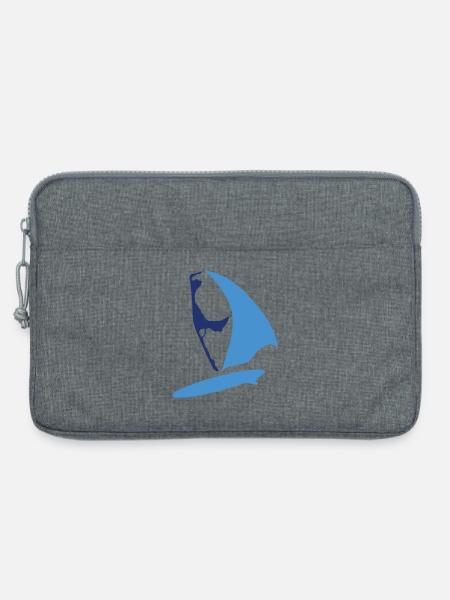 sylt surfer blau - Laptoptasche 13" - Grau meliert