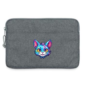 Pixie Bob Katze Rasse Aquarell Cartoon Kawaii Haustier - Laptoptasche 13" - Grau meliert - Vorne