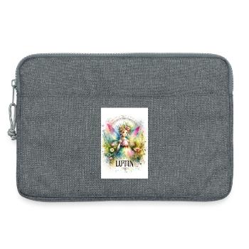 Prinzessin - Pixies - Blumen, Aquarell, Fee - Laptoptasche 13" - Grau meliert - Vorne