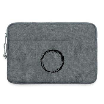 Kreis Schwarz - Laptoptasche 13" - Grau meliert - Vorne
