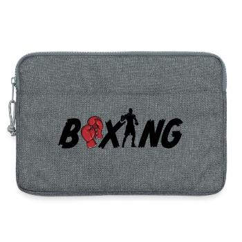 Boxing Boxer - Laptoptasche 13" - Grau meliert - Vorne