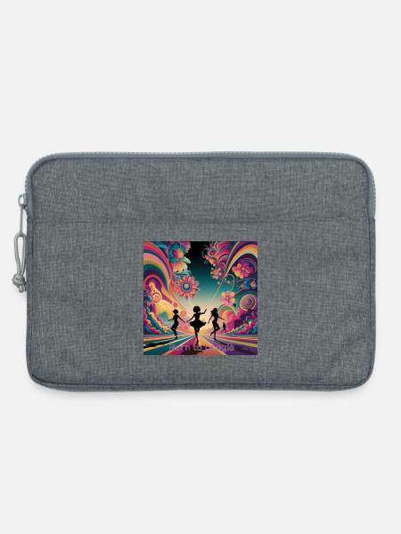 Geboren zum Boogie - Laptoptasche 13" - Grau meliert
