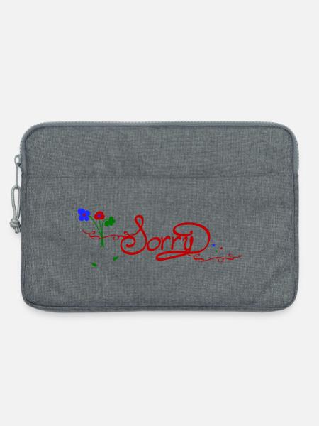 Sorry - Laptoptasche 13" - Grau meliert