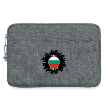 Sofia Skyline Bulgarien Flagge Reise Souvenir - Laptoptasche 13" - Grau meliert - Vorne