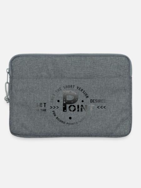 get to the point - Laptoptasche 13" - Grau meliert