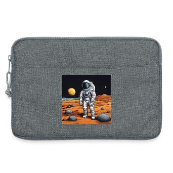 Kleiner Astronaut – Rote Wüste - Laptoptasche 13" - Grau meliert - Vorne
