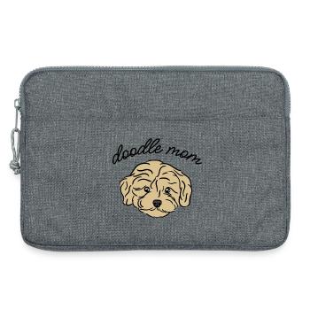 doodle mom - Laptoptasche 13" - Grau meliert - Vorne